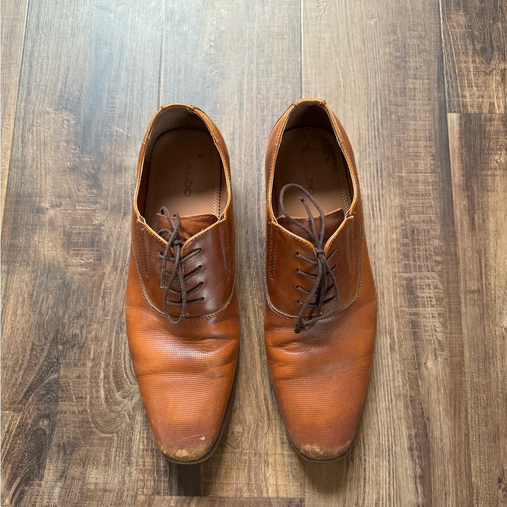Men's Brown Leather Dress Shoes